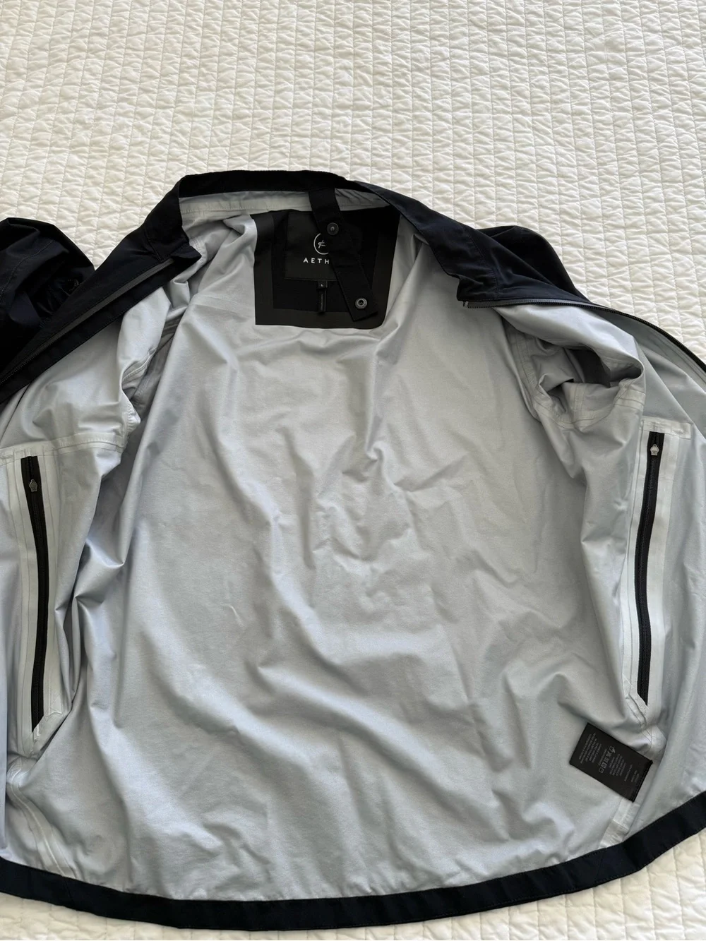 Aether Rain Jacket Men Size large Zip Up Tech Utility - Picture 8 of 13